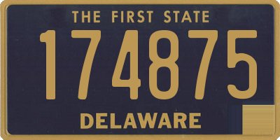DE license plate 174875