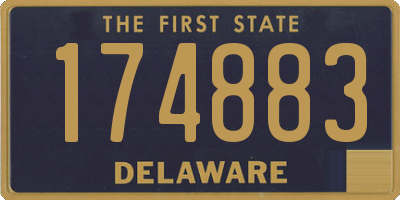 DE license plate 174883