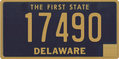 DE license plate 17490