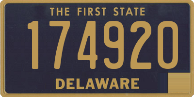 DE license plate 174920