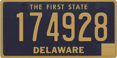 DE license plate 174928