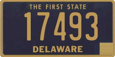 DE license plate 17493