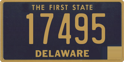 DE license plate 17495