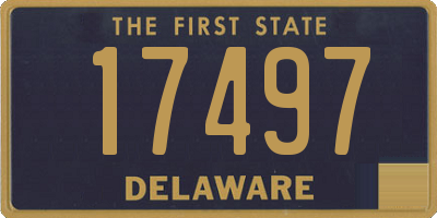 DE license plate 17497