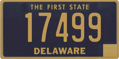 DE license plate 17499