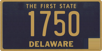 DE license plate 1750