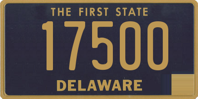 DE license plate 17500