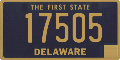 DE license plate 17505