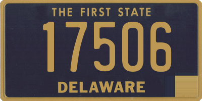 DE license plate 17506