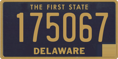 DE license plate 175067