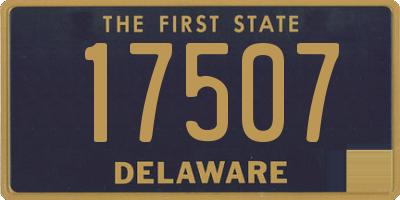 DE license plate 17507