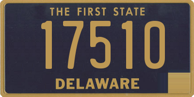 DE license plate 17510