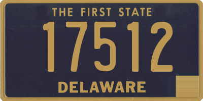 DE license plate 17512