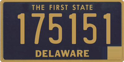 DE license plate 175151
