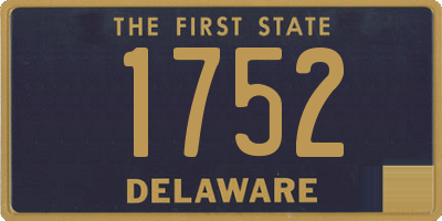 DE license plate 1752