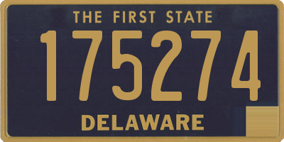 DE license plate 175274