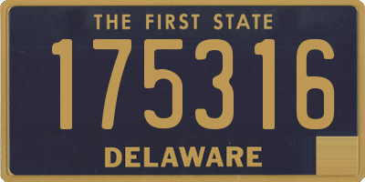 DE license plate 175316