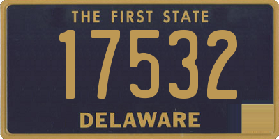 DE license plate 17532