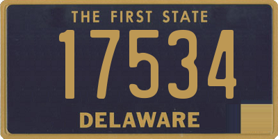 DE license plate 17534