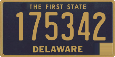 DE license plate 175342