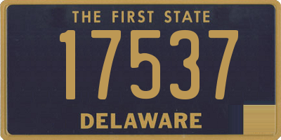 DE license plate 17537