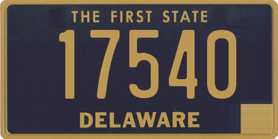 DE license plate 17540