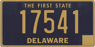 DE license plate 17541