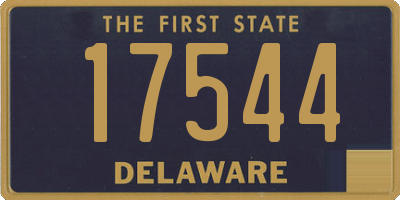 DE license plate 17544