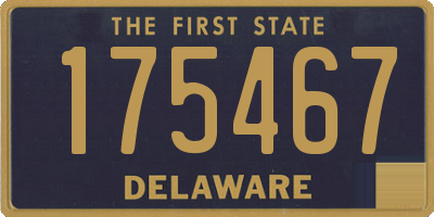 DE license plate 175467