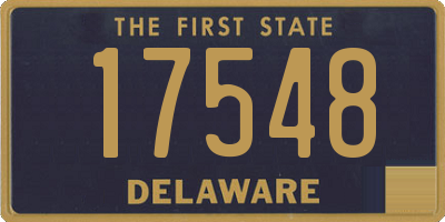 DE license plate 17548