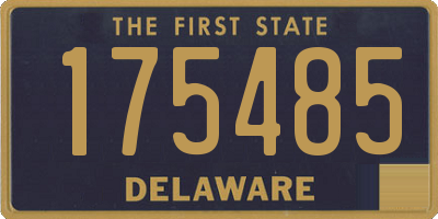 DE license plate 175485
