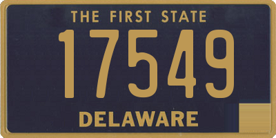 DE license plate 17549