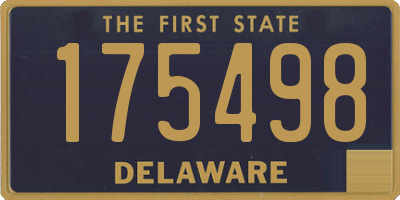 DE license plate 175498