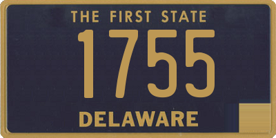 DE license plate 1755