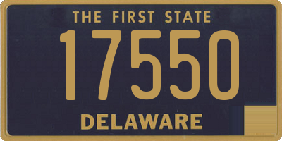 DE license plate 17550