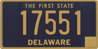 DE license plate 17551