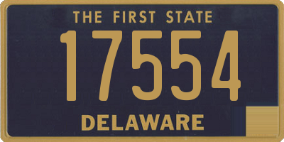 DE license plate 17554