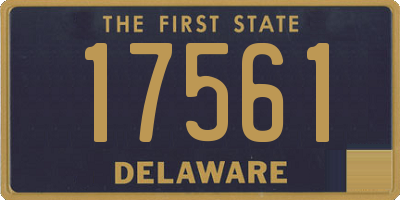 DE license plate 17561