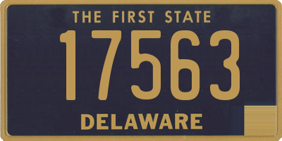 DE license plate 17563