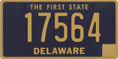 DE license plate 17564