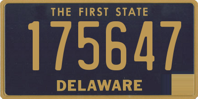 DE license plate 175647