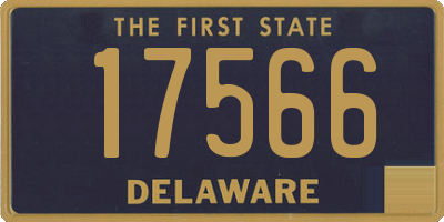 DE license plate 17566