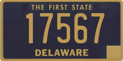 DE license plate 17567