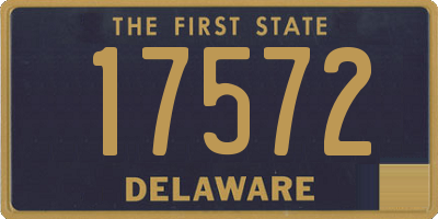 DE license plate 17572