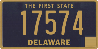 DE license plate 17574