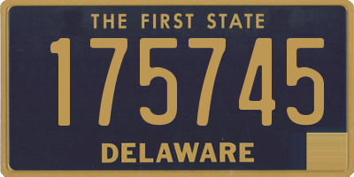 DE license plate 175745