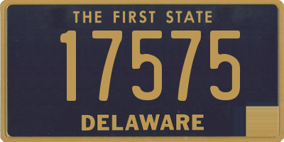 DE license plate 17575