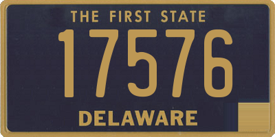 DE license plate 17576