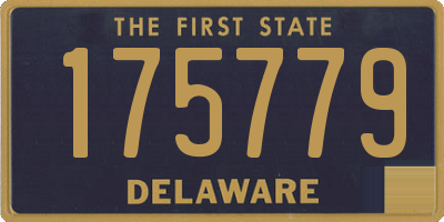 DE license plate 175779