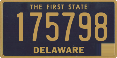 DE license plate 175798